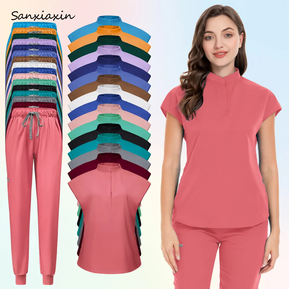 

Эластичный костюм доктора, женский хирургический костюм медсестры для мытья рук, хирургический халат для операционной, стоматологическая спецодежда, одежда для особых случаев