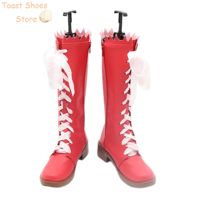 Momomiya Ichigo Sapatos Cosplay, Anime Tokyo Mew Mew Cosplay Prop, Botas de Carnaval de Halloween, Sapatos de couro PU