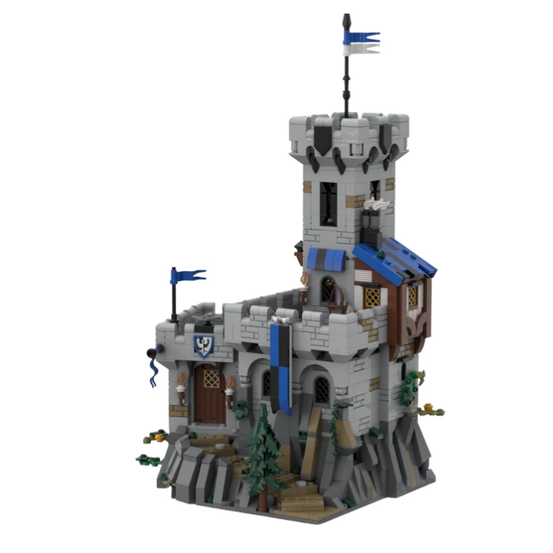MOC Castle Model Card Game Set - Small Part Assembly Toy Building Blocks - 1648 Pieces - Suitable for All Enthusiasts - Creative