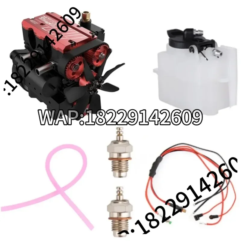 Toyan FS-L200AC Motor Engine Model DIY Build 7cc Inline Nitro 4 Stroke 2 Cylinder Engine Kit Internal Combustion Engine Model