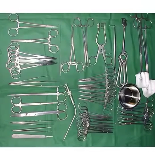 2026 NEW 82 Pcs General Surgical Instruments Set Abdominal Exploration Hemostatic Tissue Forceps Retractor Surgery Tool Kit