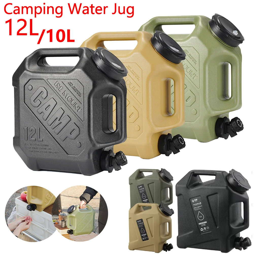 Camping Cooking Pot Large - 5-10L Water Storage Container with Faucet