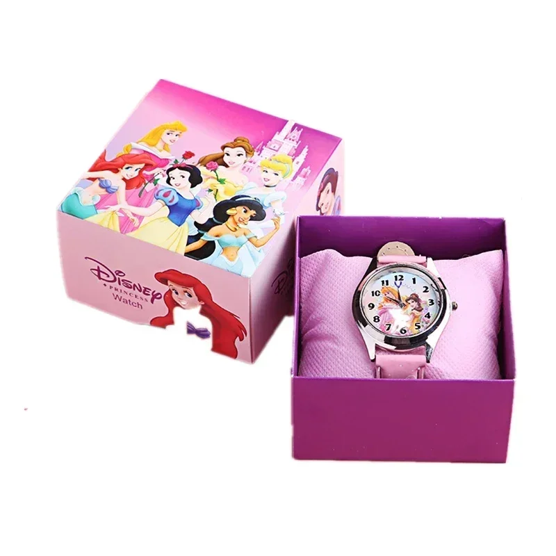 Disney Mickey Children's Watch boy's and girl's Cartoon Gift with Box Toy Exquisite quartz watch Children's birthday Party Gifts