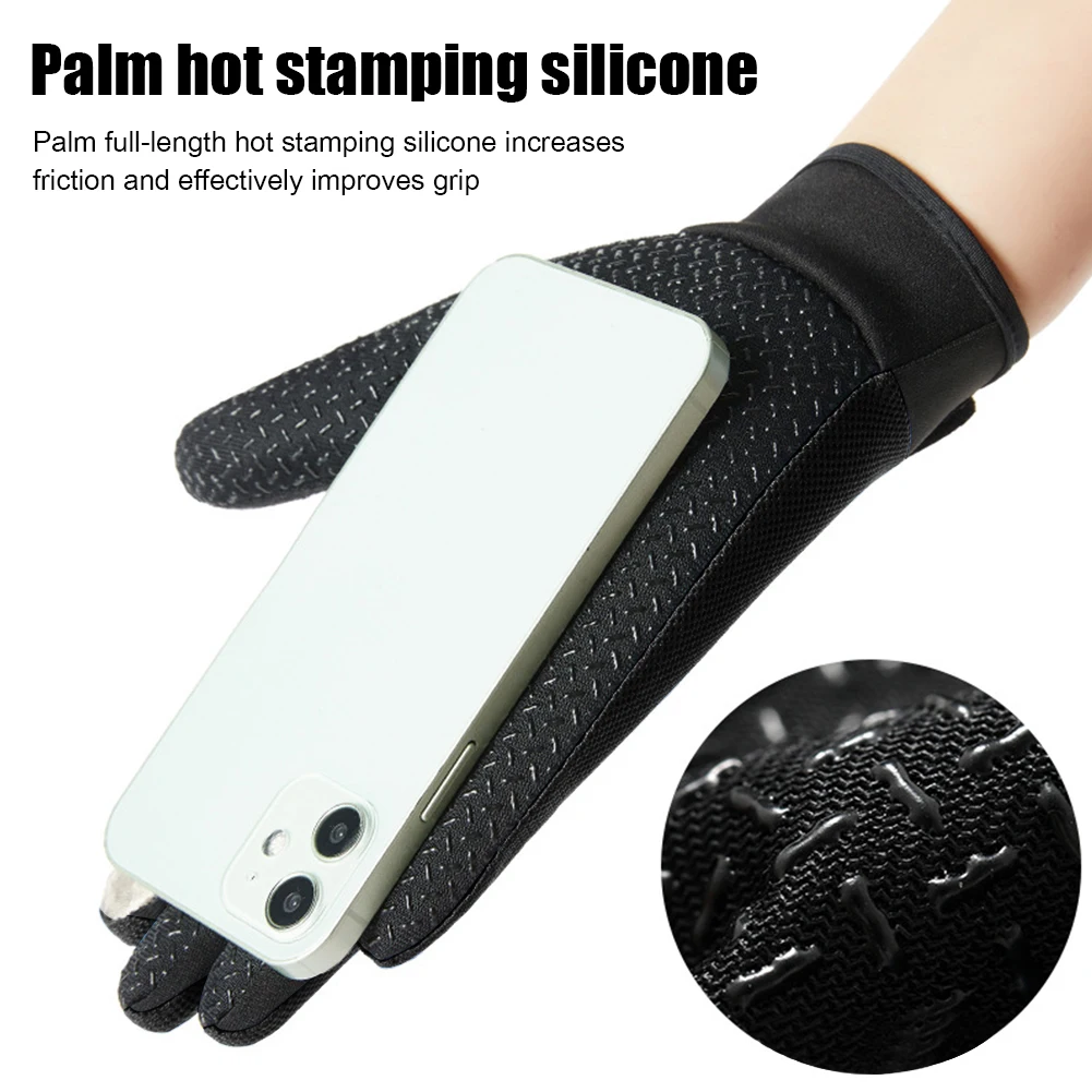 Windproof Anti-Slip Full Finger Sports Gloves Men Touch Screen Driving Gloves Summer Unisex Cycling Supplies