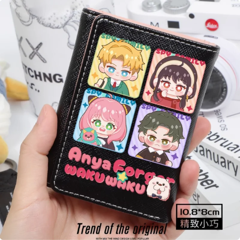 Anime Spy Family Anya Forger Fashion Wallet PU Purse Card Coin Hasp Money Bag Cosplay Gift B1968