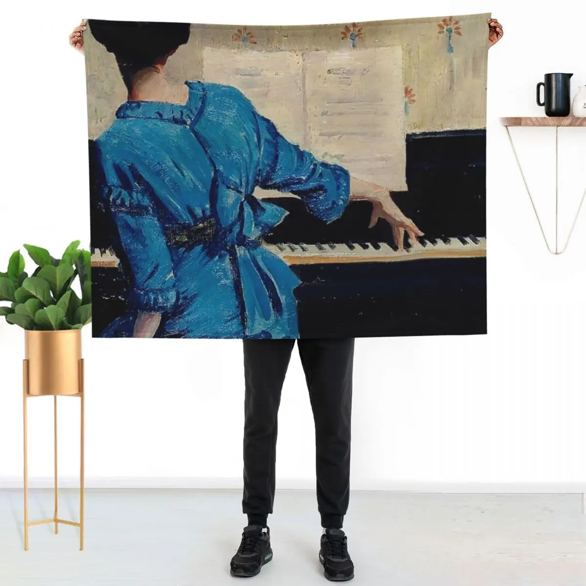 The Keynote by William Arthur Chase Throw Blanket Cozy Light Blanket for Travel Camping Picnic