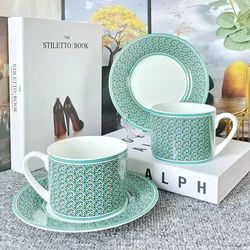 Coffee Cup Vintage Designs Porcelain Tea Set Bone China Cups And Saucers Set with spoon Ceramic Drinkware Birthday Gift