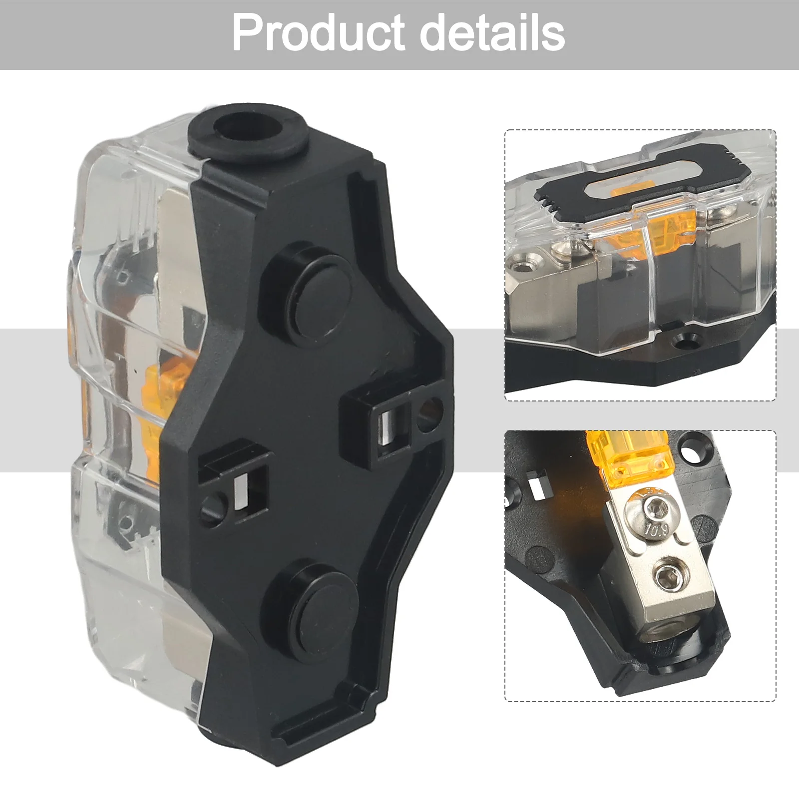 For Marine Applications 4Way Distribution Block 80A Fuses Forged Brass Construction Machined Brass Construction