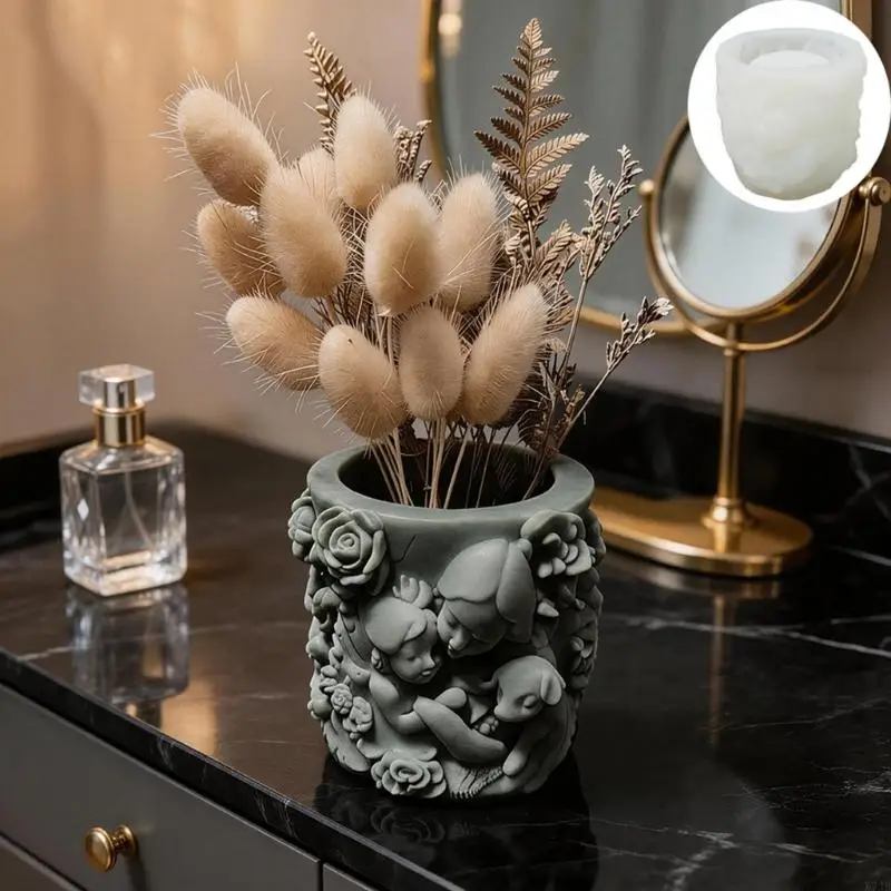 Versatile Silicone Mold For DIY Resin Projects And Handcrafted Flower Container Making