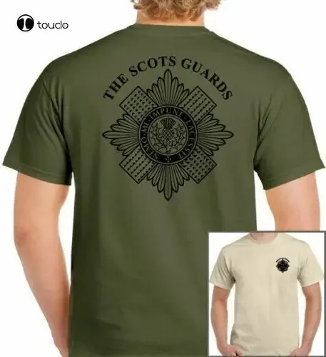 Scots Guards T-Shirt British Army Forces Unisex Tee Top Cap Badge Beret