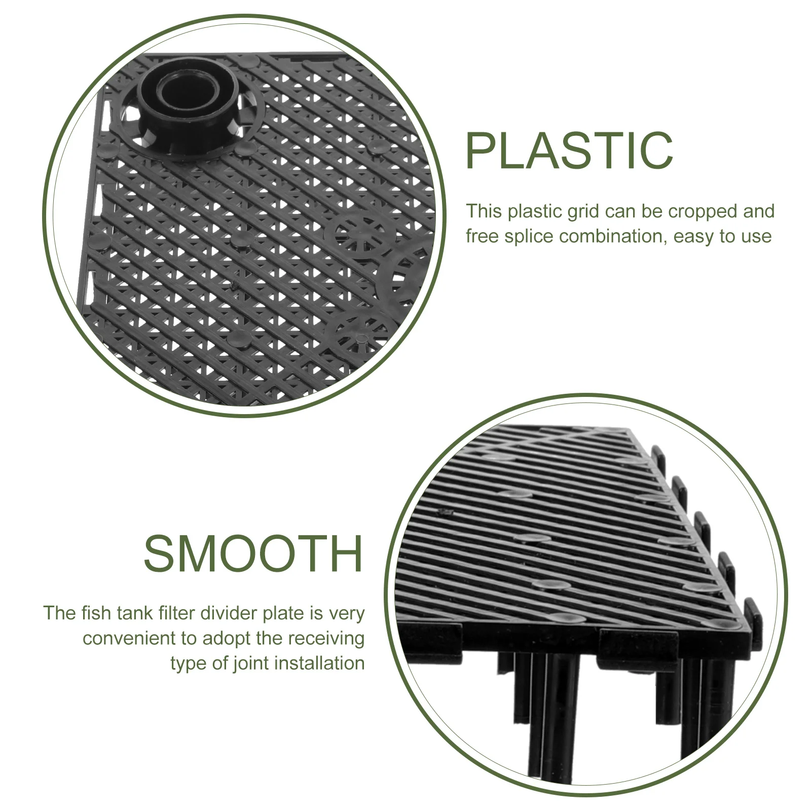 

1Set Fish Tank Divider Plate Aquarium Bottom Filter Tray Easy Install Splicing Tube for Pet Isolation Aquarium Bottom Filter