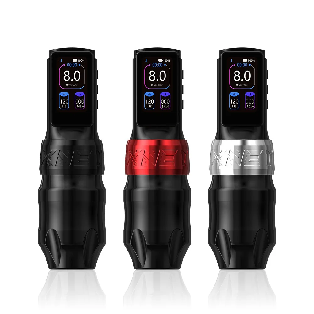 Wireless Tattoo Machine 2400mAh 7 Adjustable Stroke 2.4-4.2mm Professional Tattoo Pen with LCD Display For Tattooartist