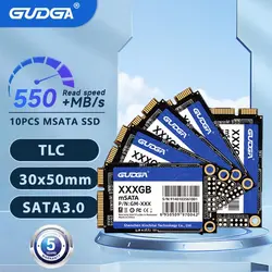 GUDGA-Disco rígido interno de estado sólido para laptop HP, msata, SATA III, 64GB, 128GB, 256GB, 512GB, 1TB HDD, 3x5cm, 10 unidades