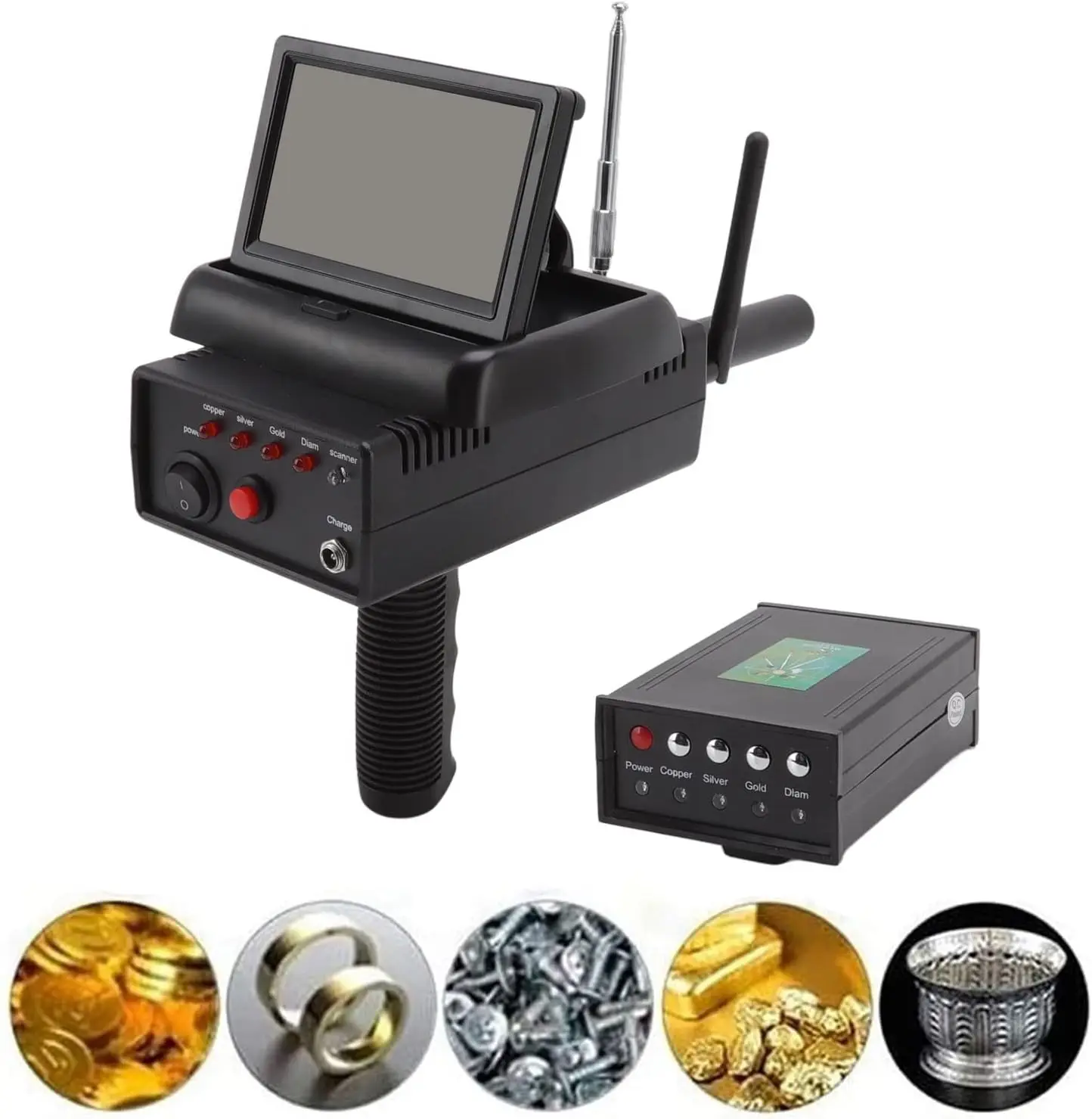 Metal Detector for Adults, 1200M Range 25M Depth Professional Underground Metal Detector