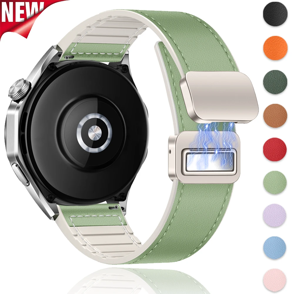 20mm 22mm Leather Strap for Huawei Watch GT6/GT5/Pro/GT4 3 46mm Soft Silicone Wristband Correa for Amazfit Active 2/GTS/GTR Band