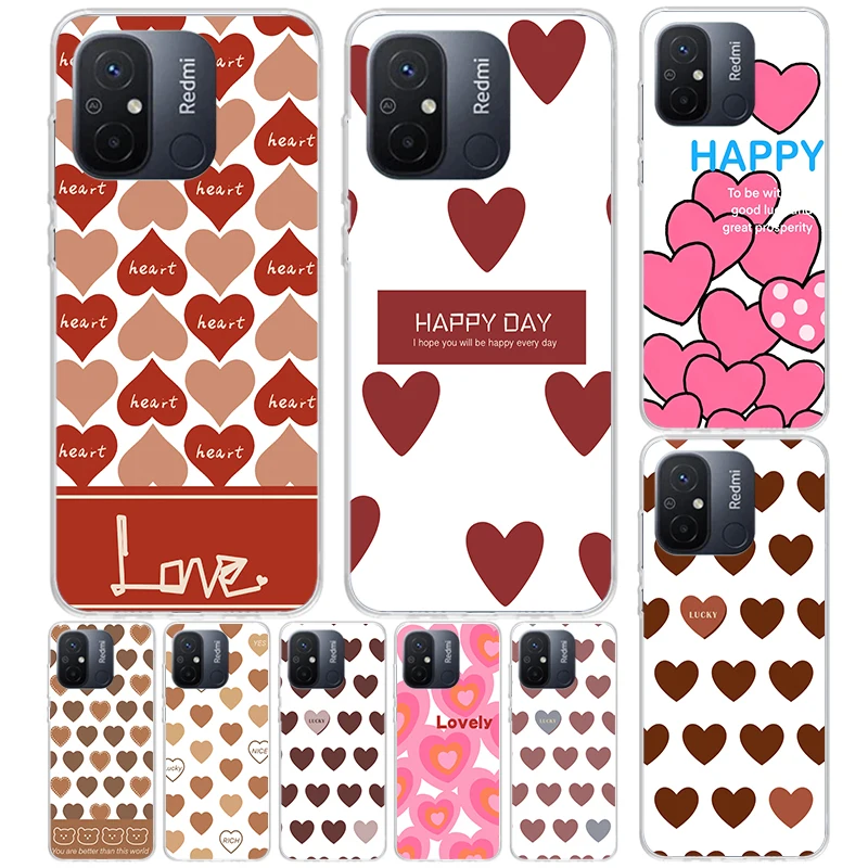 Love Heath Cover For Xiaomi Redmi 12 12C 10 10C 9 9C 9T 9A Phone Case 10A 8A 8 7A 7 6A 6 Pro K60 K20 K40 S2 Print Coque