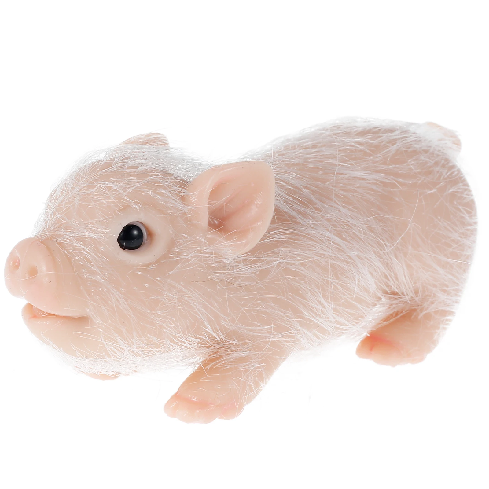 Cerdo De Silicona Realista – Mini Mascota Renacida Con Biberón Y Ropa, Juguete Interactivo Y Decoración De Escritorio Para Niños Y Coleccionistas
