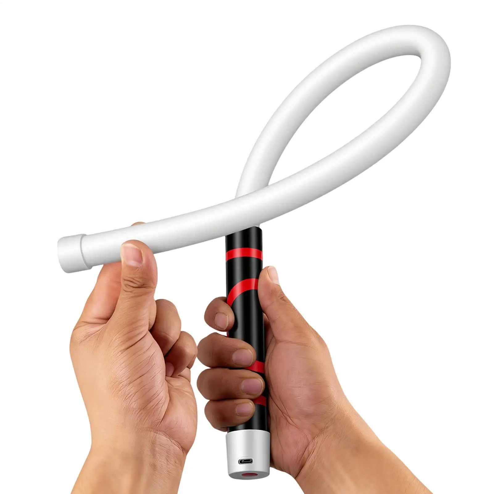 Bendable LED Flashlight 3-Mode Waterproof Silicone Flexible Work Light for Hands-Free for Camping Hiking Fishing Home Repair ﻿
