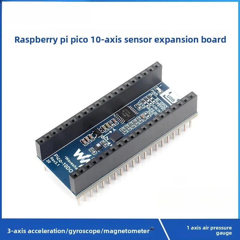 

MPU9250 10-Axis Sensor Expansion Board for Raspberry Pi Pico RP2040 Development Board