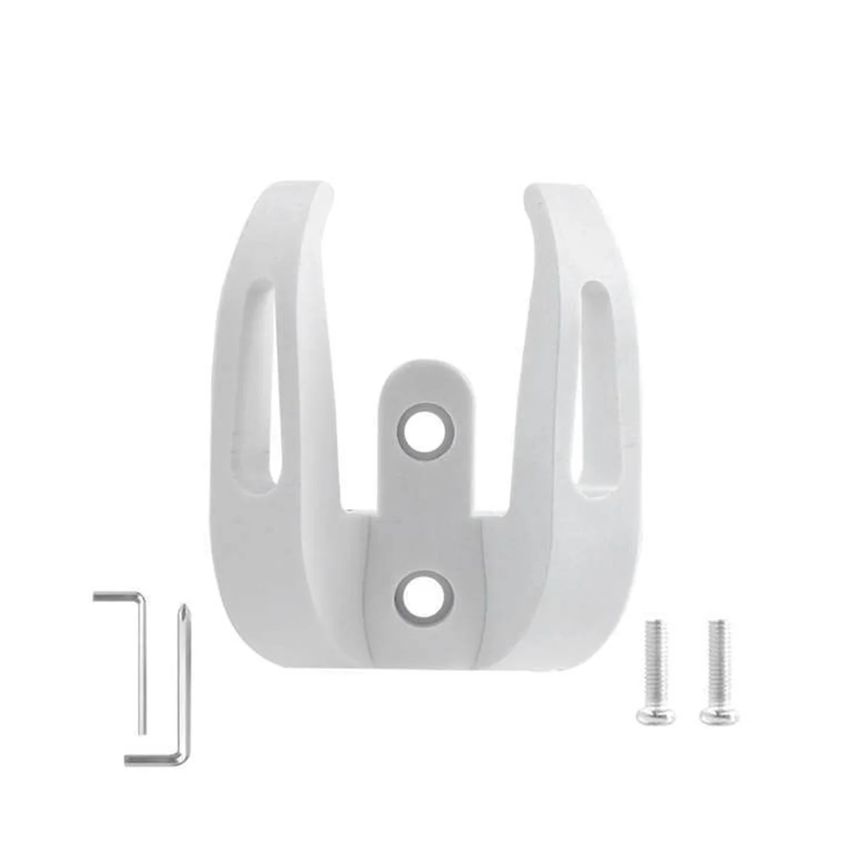 Universal Front Hook Hanger Electric Scooter for Xiaomi 1S / Pro2 Helmet Dual Claw Bags Grip Scooter Handle Hook White