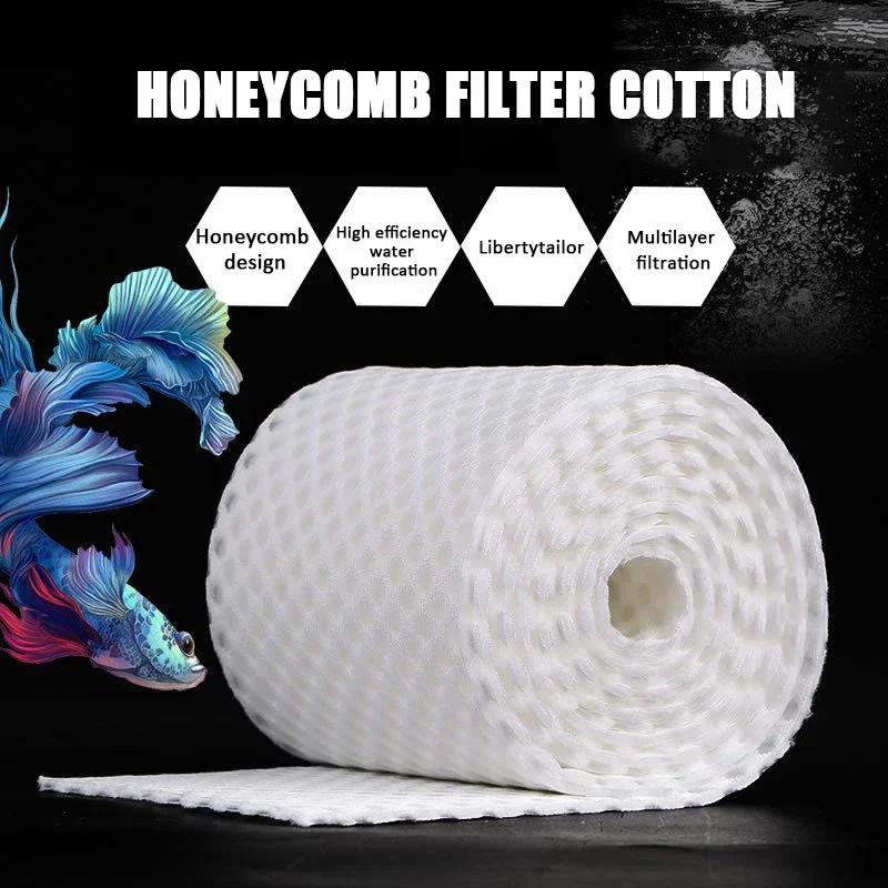 Honeycomb Filter Cotton Multiple Size High Density Efficiency Water Purification Durability Aquarium Fish Tank Filter Sponge Pad