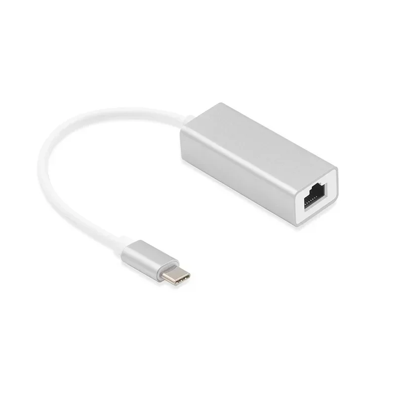 10m/100m/1000m gigabit ethernet tipo c para rj45 placa de rede adaptador lan para macbook pro chromebook usb c liga alumínio