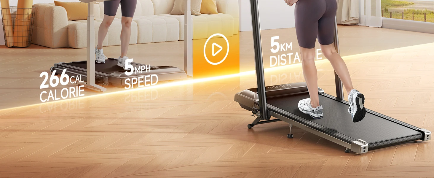 Toputure Elektrisches Klappbares Laufband für Zuhause mit Steigung 12 km/h Smart App-Steuerung LED-Display Geh- und Laufpad für Heim und Büro – Detail 13