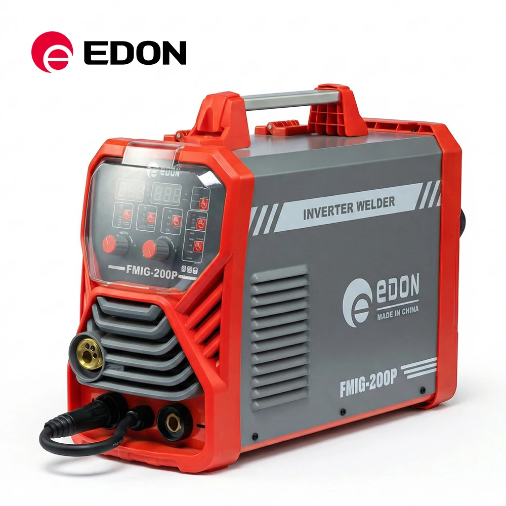 EDON Soldadora 200 Amp High Quality Lightweight Igbt Inverter Co2 Mig Welding Machine Mobile Pulse Mig Welder
