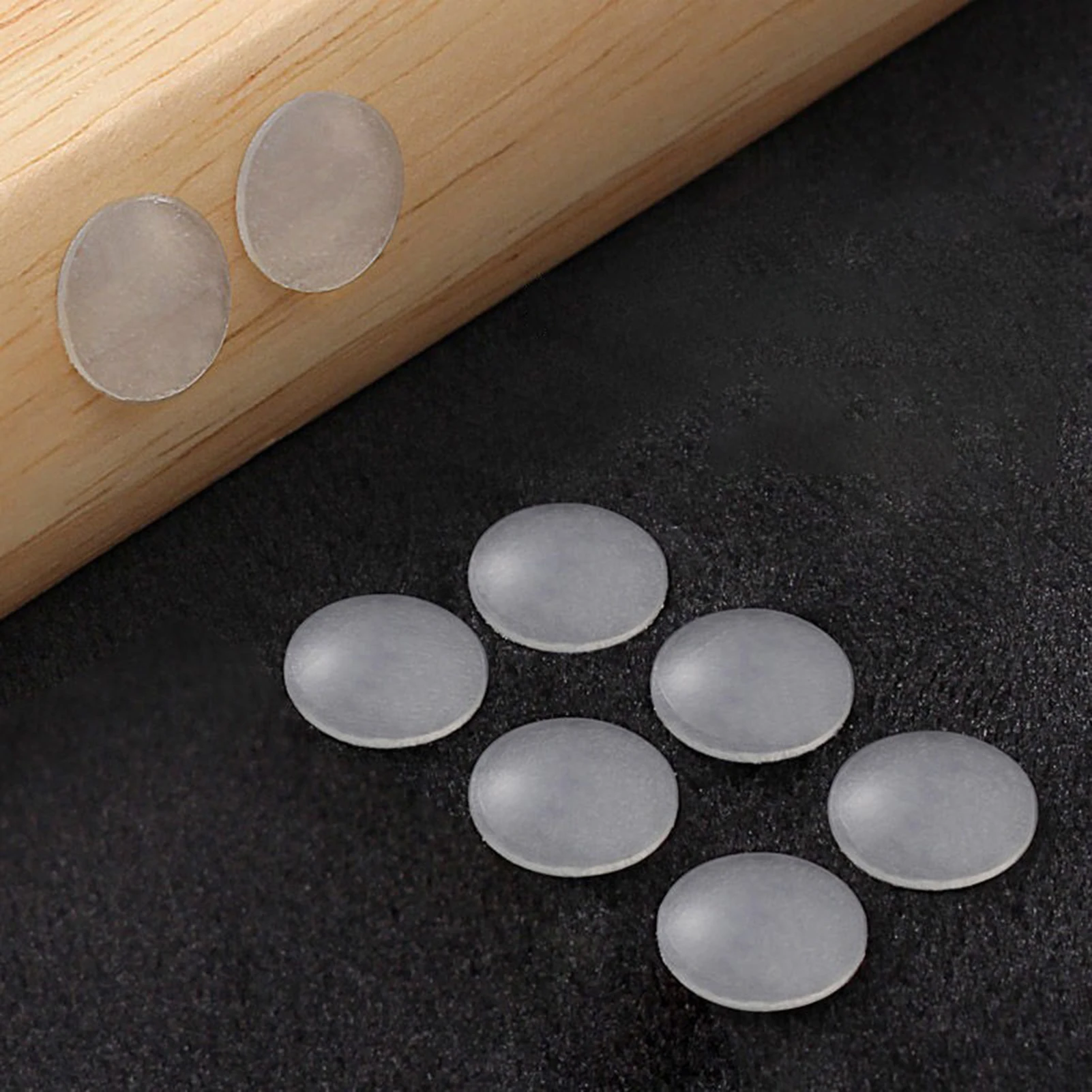 50pcs Self Adhesive Silicone Rubber Damper Buffer Cabinet Bumpers Furniture Pads Cushion Door Bumpers Protective Hardware