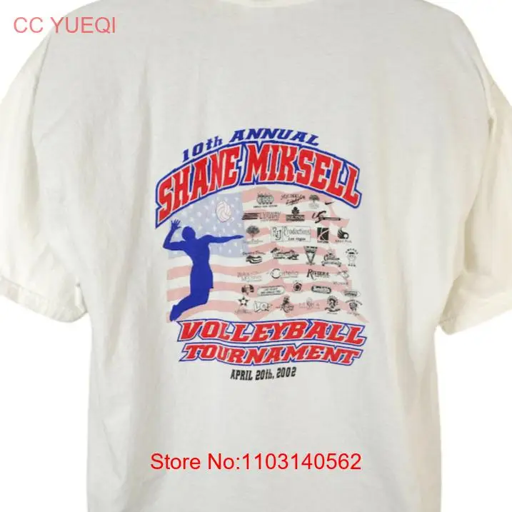 Vintage Beach Volleyball Tournament T Shirt Mens Size XL Y2K 2002 Shane Miksell