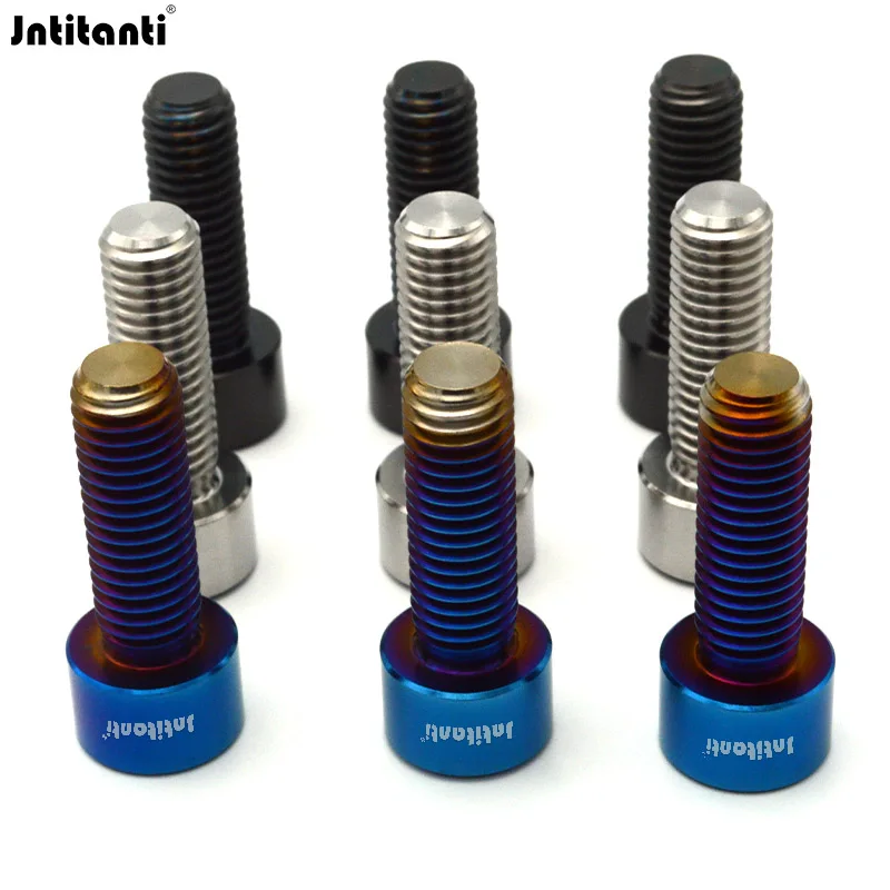 Jntitanti Gr5 Titanium bolt screws M10x1.5x25/30mm hex socket or torx for off-road SUV wheel tyre off-road vehicl