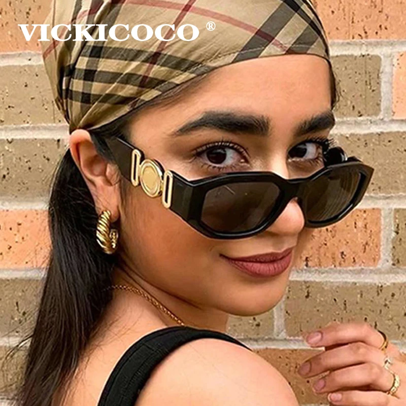 

Vintage Small Punk Sunglasses Women Men Luxury Brand Designer Metal Head Decoration Personality Fashion Sun Glasses Female Shade