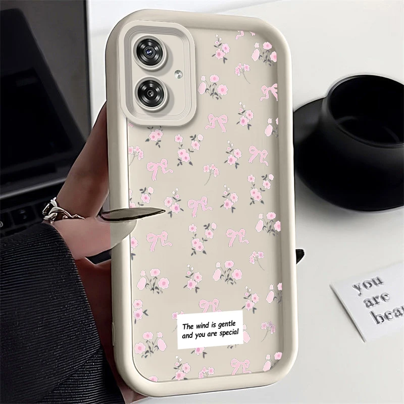 G54 Lovely Flower New Sky Eye Phone Case For Motorola Moto G54 G24 G30 G34 G53 G84 E40 G54Power G24Power E32 E30 E13 E22 Cover