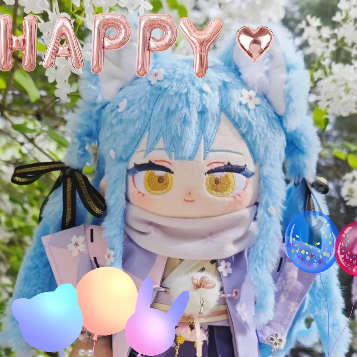 Juego de Anime de 20cm, muñecas de vestir Bangdream, Cosplay Kawaii, juguetes de peluche, muñecos de peluche de dibujos animados, regalo de mascota