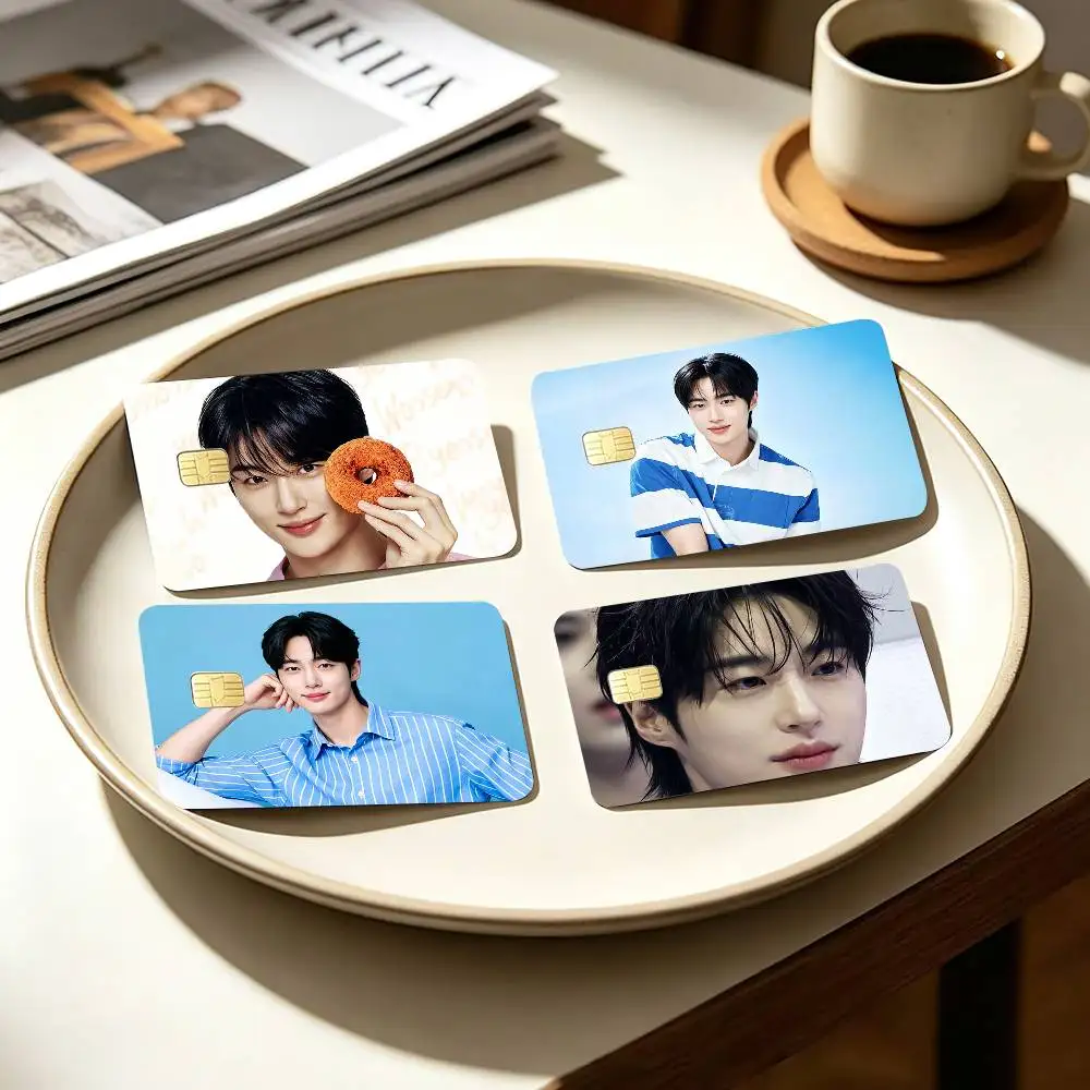 COOL B-Byeon Woo Seok   4pcs 1Set Card Stickers Small Waterproof Chip 4PCS Card Sticker Anti-Scratch