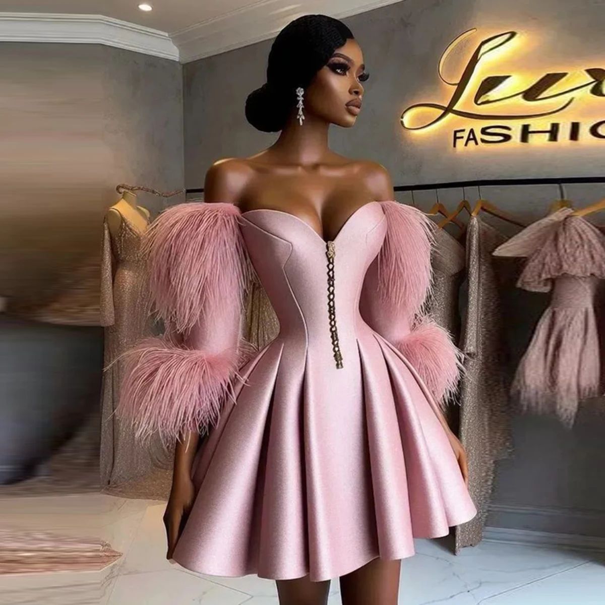 Pink Off-The-Should… - image