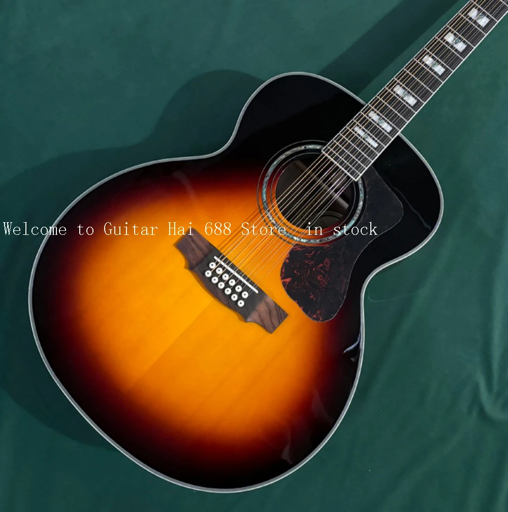 

best 12 String Acoustic-Electric Guitar - Classic SJ200 Style with Versatile Sound