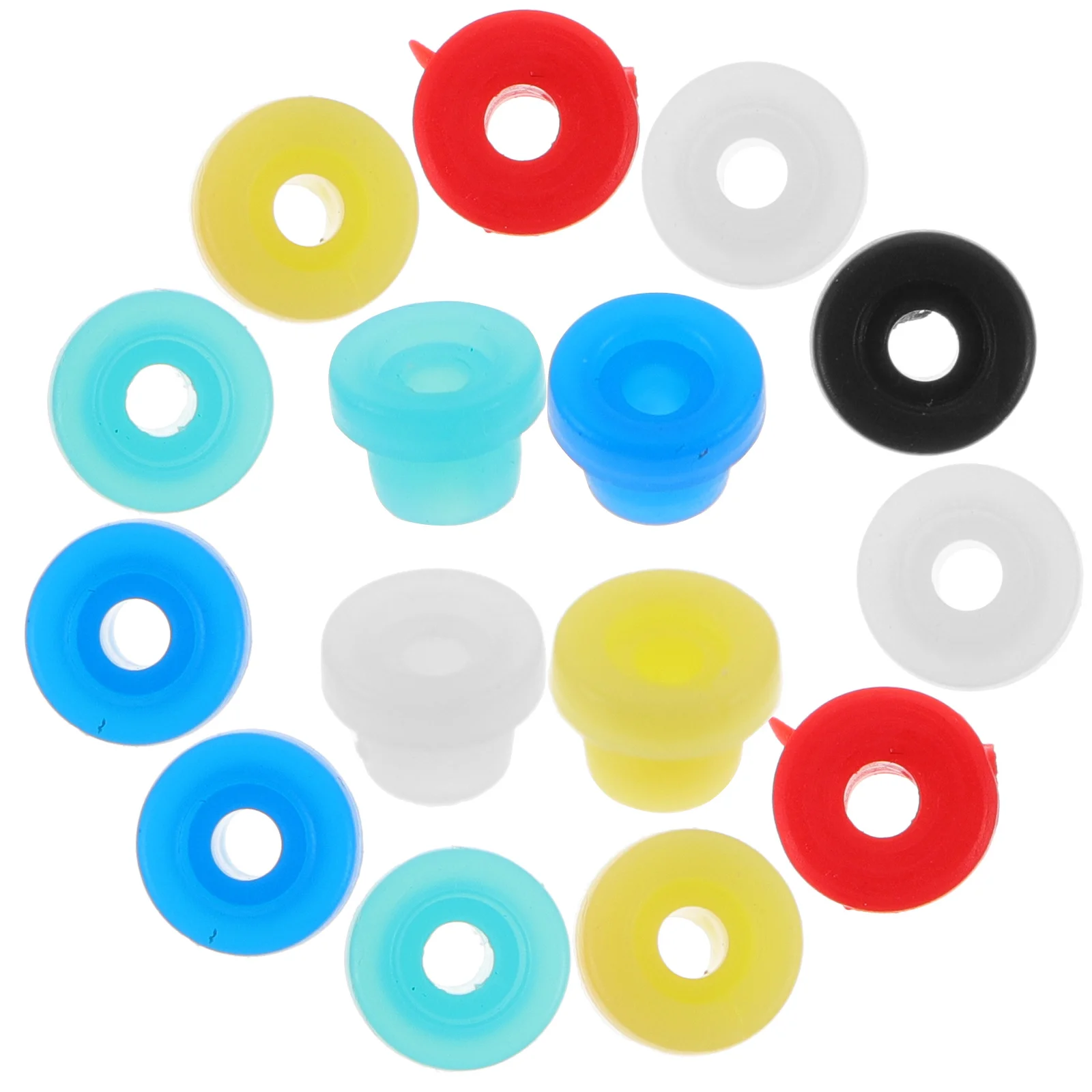 

100Pcs Durable Silicone Pin Cushion Needle Grommets for Tattoo Coil Machines Stable Needle Support and Vibration Reduction