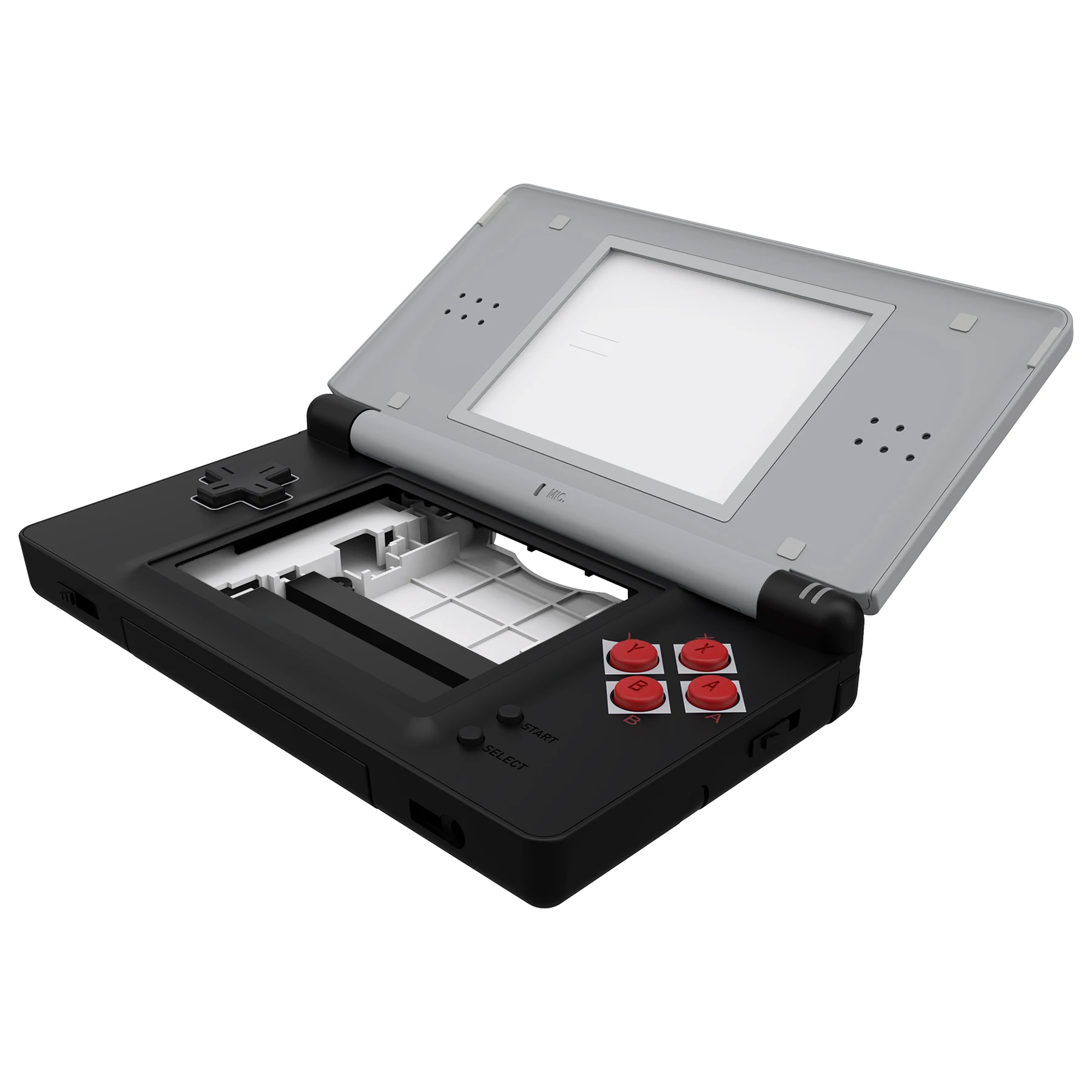 

eXtremeRate Replacement Full Housing Shell for Nintendo DS Lite(NDSL), Case Cover with Buttons, Screen Lens - Classic NES Style