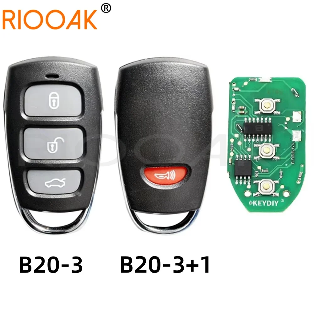 5pcs KEYDIY KD B Series Remote B20-3 B20-3+1 Universal Car Key B20 for KD900 URG200 MINI KD KD-X2 KD-MAX Key Programmer