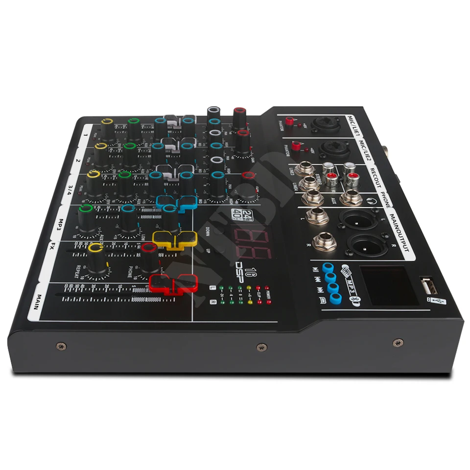 4 Channels Mixer F4 Bluetooth USB Reverb Home Stage Performance Live Broadcast Network Song Karaoke live Sound Table