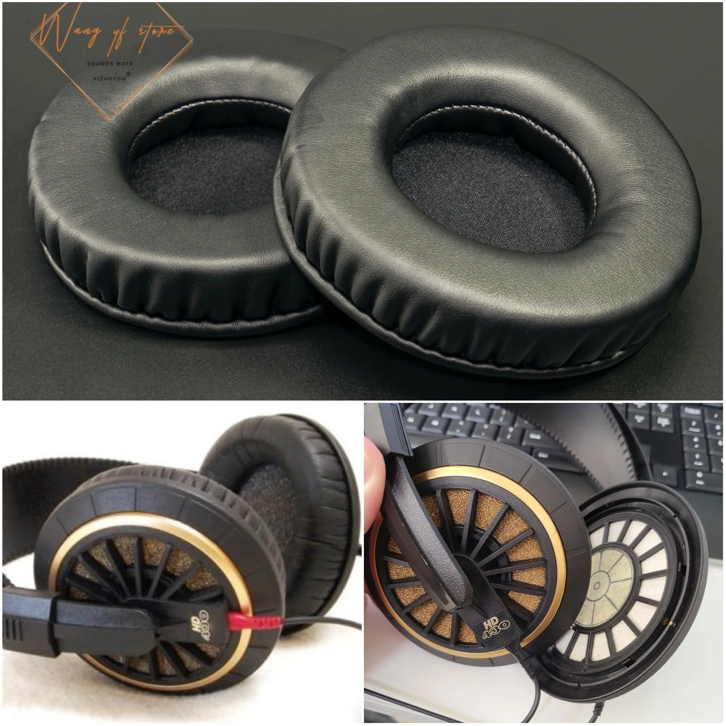 رغوة بطانة للأذن وسادة وسادة ل Sennheiser HD 430 HD430 HD-430 سماعة وسادة استبدال سماعات سميكة