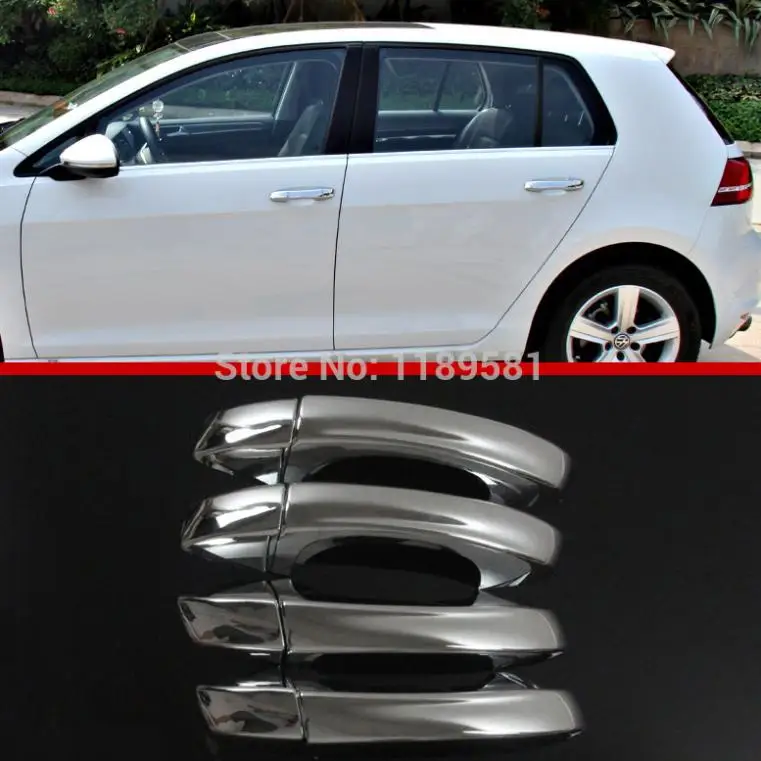

For VW Golf 7 MK7 2014 2015 2016 ABS Chrome Door Handle Cover Trim Car Accessories Stickers W4