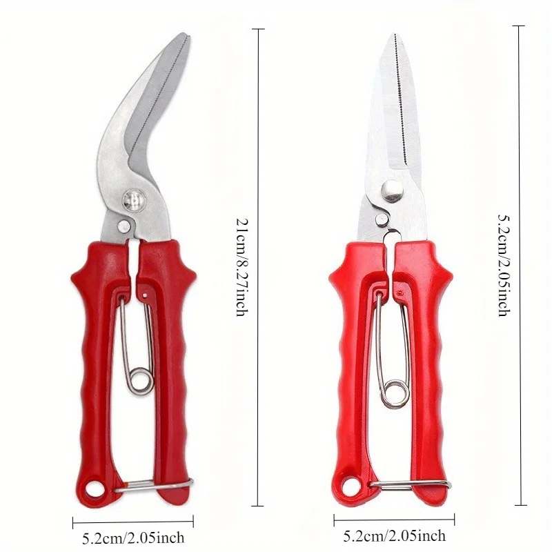 Elbow Stainless Steel Horticultural Scissors Grafting Scissors Floral Bonsai Styling Trmming Fruit Tree Branches Pruning