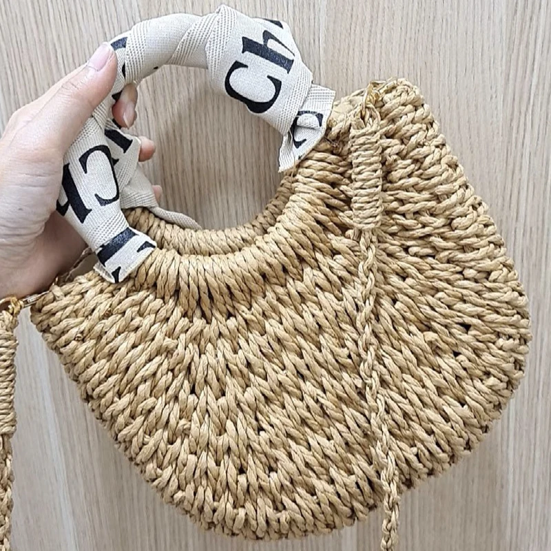 Imagem -04 - Bolsa de Mão Mediow para Mulheres Bolsas de Grife de Luxo 2023 Novo em Papiro para Tecer Bolsa Mensageiro de Ombro com Decoração de Fita de Letra Alta Qualidade Entrega Rápida Entrega Rápida