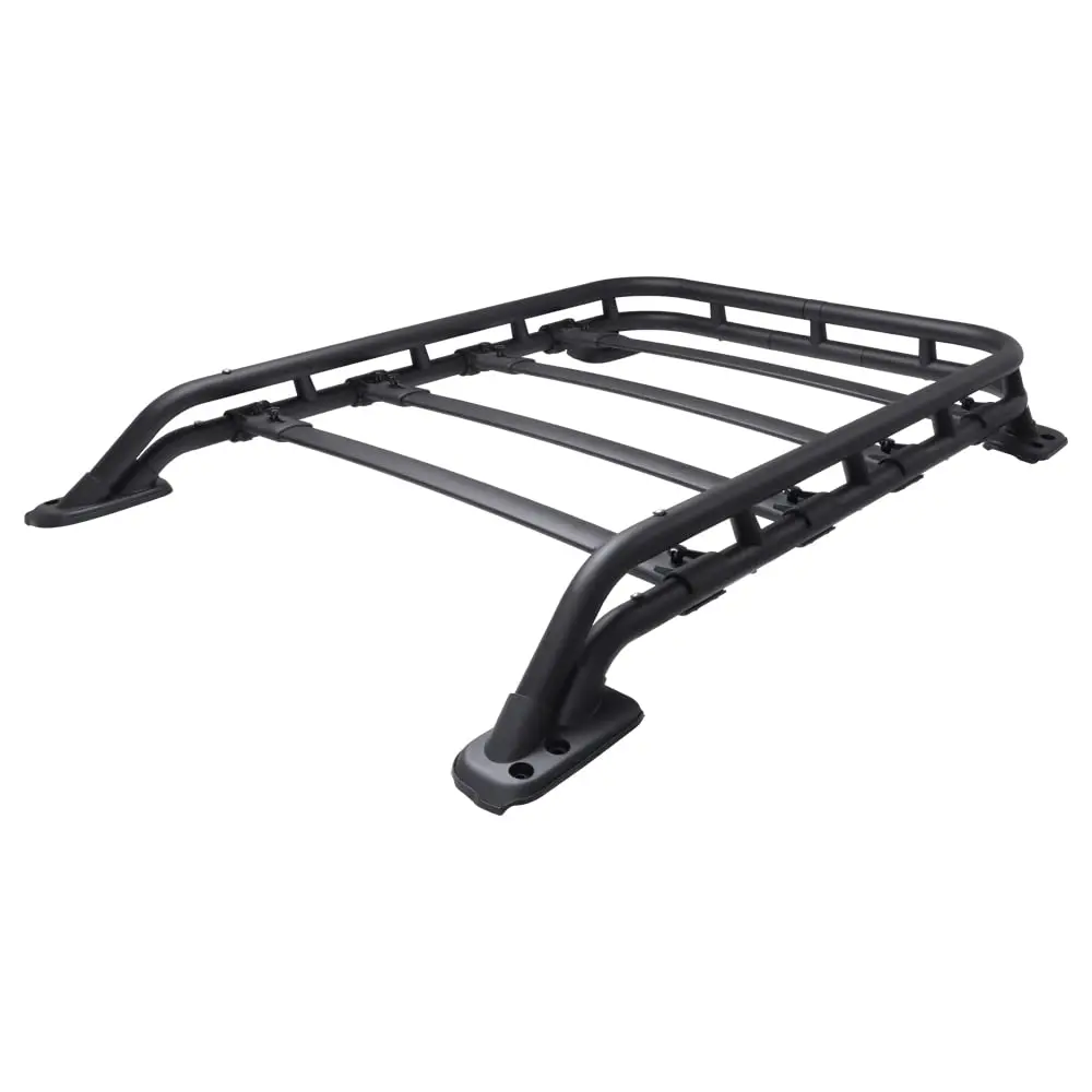 Aluminum and Steel Car Roof Rack Basket Rooftop Mount Cargo Basket Extra Bars Luggage Carrier Fit for 4Runner 2010-2024