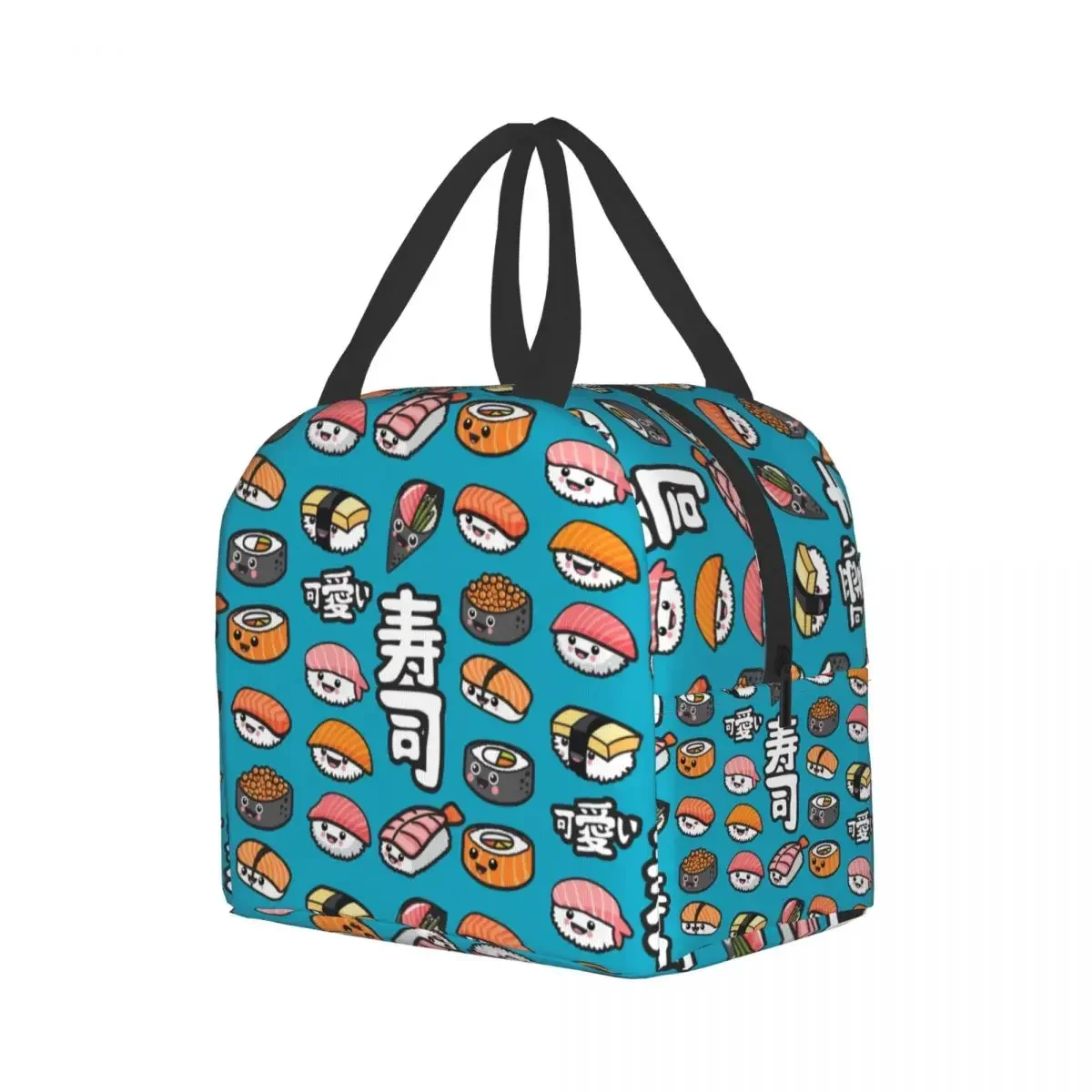 Custom Sushi Lunch Bag Portable Warm Cooler Insulated Lunch Boxes for Kids Women Student School Cartoon Japanese Food Bento Box