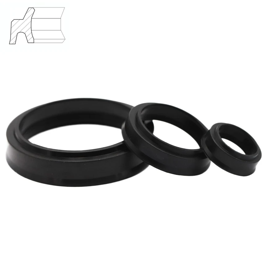 ZHM 12/16/18/20/22/25/30-70mm ID QGB Pneumatic Cylinder Piston Rod Dust-Proof NBR Rubber Gaket Ring Dust Wiper Combination Seal