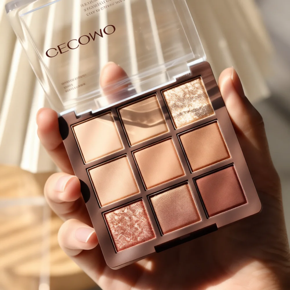 Beauty Makeup Eyeshadow Palette - 방수 9색 아이섀도우 팔레트 매트 쉬머