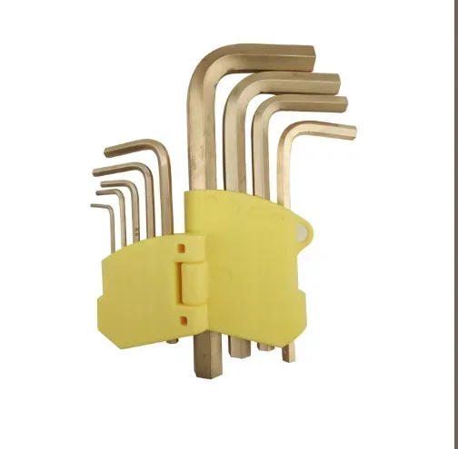 Non Sparking Anti Magnetic Beryllium Bronze Hex Key Wrench ,Allen Wrench spanner Set ,L shaped 1.5-10mm